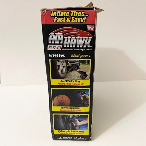 Air Hawk Pro Automatic Cordless Tire Inflator Portable Air Compressor - Picture 4 of 16
